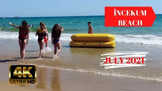 incekum alanya beach walking tour 4k ! avsallar antalya turkey holiday turkey travel ! Alanya Trip !