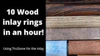 How to make faster wooden rings or other inlay rings.