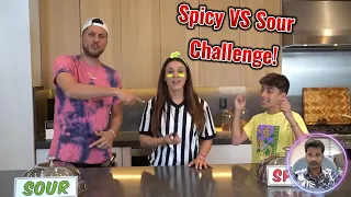 Spicy VS Sour Challenge by The Royalty Family | Life of Rony