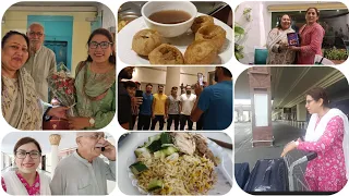 AJ Kay Dinner Ambreen Baji Kay Sath||Shukar hay Luggage Mill Gaya||Abu jee Ka ghar@aleena.b01