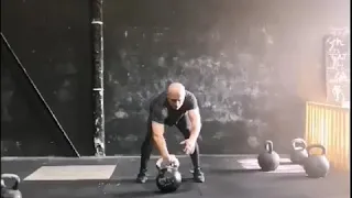 68 kg / 150 lb Kettlebell Snatch + 92 kg /203 lb Kettlebell Swings