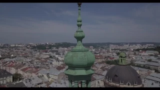 Lviv, Ukraine Dji Mavic pro drone footage 4K