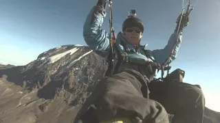 Paragliding down Mt. Kilimanjaro