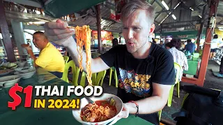 $1 Thai Food You Should Try! / Ideal Weekend in Bangkok / Thailand Street Food Tour 2023