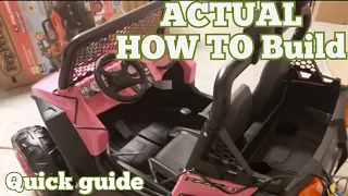 ACTUAL HOW TO BUILD Peg Perego Polaris RZR 900