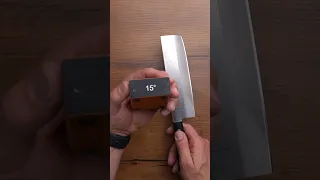 Sharpening a Mac knife to be sharper than a straight razor with the Tumbler Rolling Knofe Sharpener