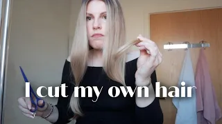 I CUT MY OWN HAIR - using the BRAD MONDO tutorial