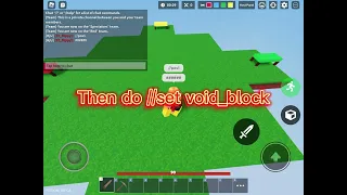 How to get invisible blocks in Roblox bedwars (Roblox bedwars)