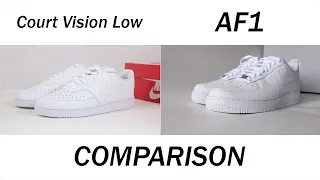 Comparing the Nike Air Force 1 and Nike Court Vision Low | What’s the Difference?