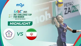 Highlight AVC Challenge Cup for Women 2023 - Chinese Taipei vs Iran 3 - 0 | Moji