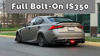 Lexus IS350 Full Bolt-On | PPE Headers + Joe Z Exhaust + M Force Tune