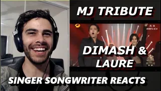 DIMASH & Laure MJ TRIBUTE - Singer Songwriter Reacts | The Singer 2017