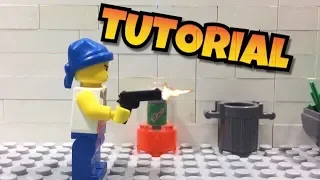 How to do gun shooting effects in a LEGO stop motion (for free)
