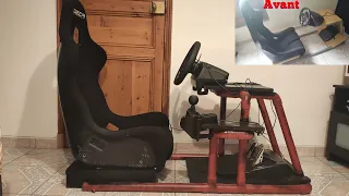 Mon playseat fait maison en bois et pvc ( UPGRADE )