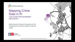 Mapping Crime Data in R: Live code demonstration