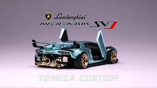 Lamborghini aventador svj twin turbo Perfect scissor door tomica custom