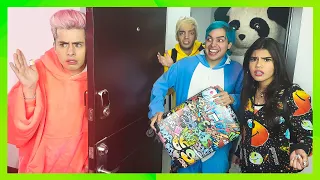 24 HORAS INVADIENDO LA CASA DE YOUTUBERS - Yolo Aventuras ft. Javier Ramirez