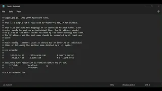 How to Modify hosts file in Windows