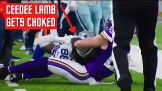 Harrison Smith Appears to Choke CeeDee Lamb