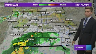 Iowa Weather Forecast: Showers return Thursday, storms possible late Friday