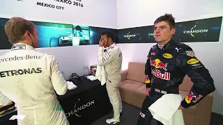 Max Verstappen gets kicked off the podium