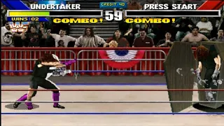 WWF Wrestlemania:The Arcade Game (Undertaker) Gameplay
