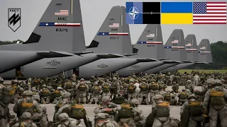 3,700 US Paratroopers and NATO Allies Jump and Rain on Ukrainian Border