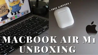 Unboxing  MacBook Air M1 13" 2020 & Setup | Space Gray 256GB 💻｜Keyboard Typing ASMR