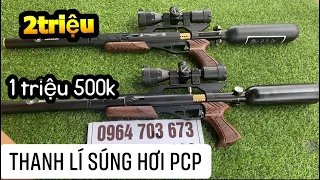 Thanh Lí Súng Hơi PCP 1tr500k và 2 Triệu Đồng 1 khẩu | Thanh Lí Súng Hơi PCP Giá Rẻ Bất Ngờ.