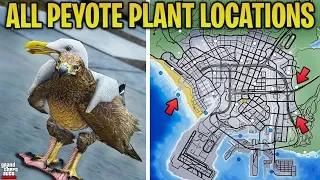 GTA Online - How to Play As ANIMALS + FULL Peyote Plant Map Locations