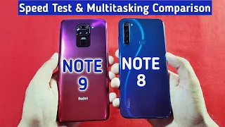 Redmi Note 9 vs Redmi Note 8 Speed Test & Multitasking Comparison |