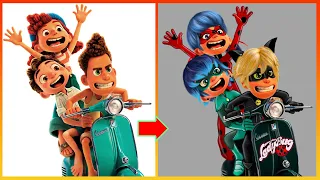 Luca Pixar Glow Up into Miraculous Ladybug Glow Up - Disney Transformation # 2