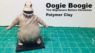 I made Oogie Boogie, from The Nightmare Before Christmas, polymer clay.