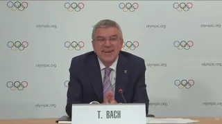 LIVE: IOC President Thomas Bach holds a news conference
