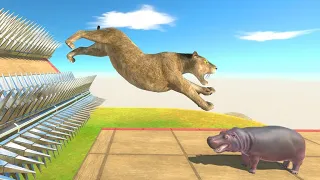 Triple Slide With Spikes - Animal Revolt Battle Simulator