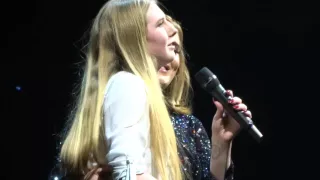 Adele with fan on stage - Make You Feel My Love, London O2 March 21st 2016