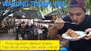 WARUNG TUMAN BSD TERBARU | Warung makan konsep pedesaan berada ditengah kebun & citarasa Jawa-Padang