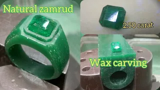 wax carving jewelry part 1 | natural emerald columbia