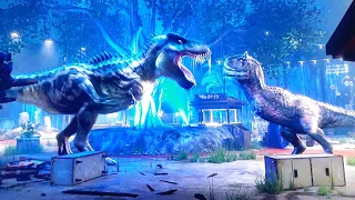 Tarbosaurus vs Toro Jurassic World Camp Cretaceous Hidden Adventure