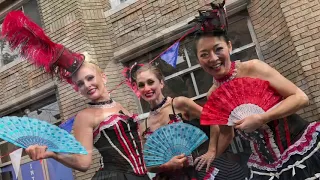 Bastille Day in USA - Can Can Dancers - The French American Academy - Jersey City NJ - July 14, 2021