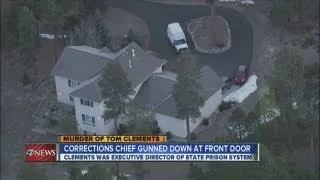 Corrections chief gunned down at his front door