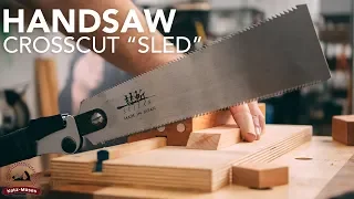 Magnetic Hand Saw Crosscut "Sled" - 90 and 45 Degree Guide