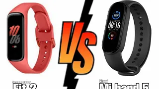 Mi band 5 vs samsung galaxy fit 2 side by side comparison full specs