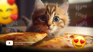 New Funny Animals Videos 😻 Funniest and Cute Cats and Dogs Video / 19