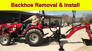 TYM Tractors T264 Backhoe Removal and Install