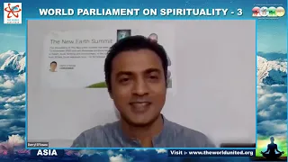 Darryl D'Souza speaks at the 3rd World Parliament on Spirituality