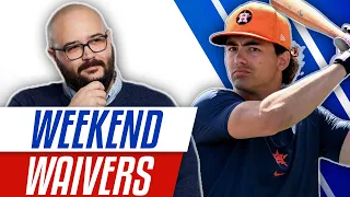 Biggest WAIVER WIRE ADDS from the Weekend! Astros Promote Joey Loperfido! | Fantasy Baseball Advice