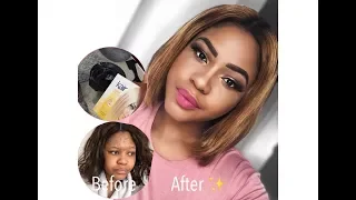 Wig Transformation: How I Revived My Old Weave + Bleaching.