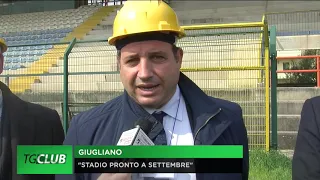 Giugliano, lavori allo stadio De Cristofaro: "Pronto a settembre"