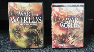 HG Wells THE WAR OF THE WORLDS versus THE CLASSIC WAR OF THE WORLDS re-issue DVDs Pendragon Pictures